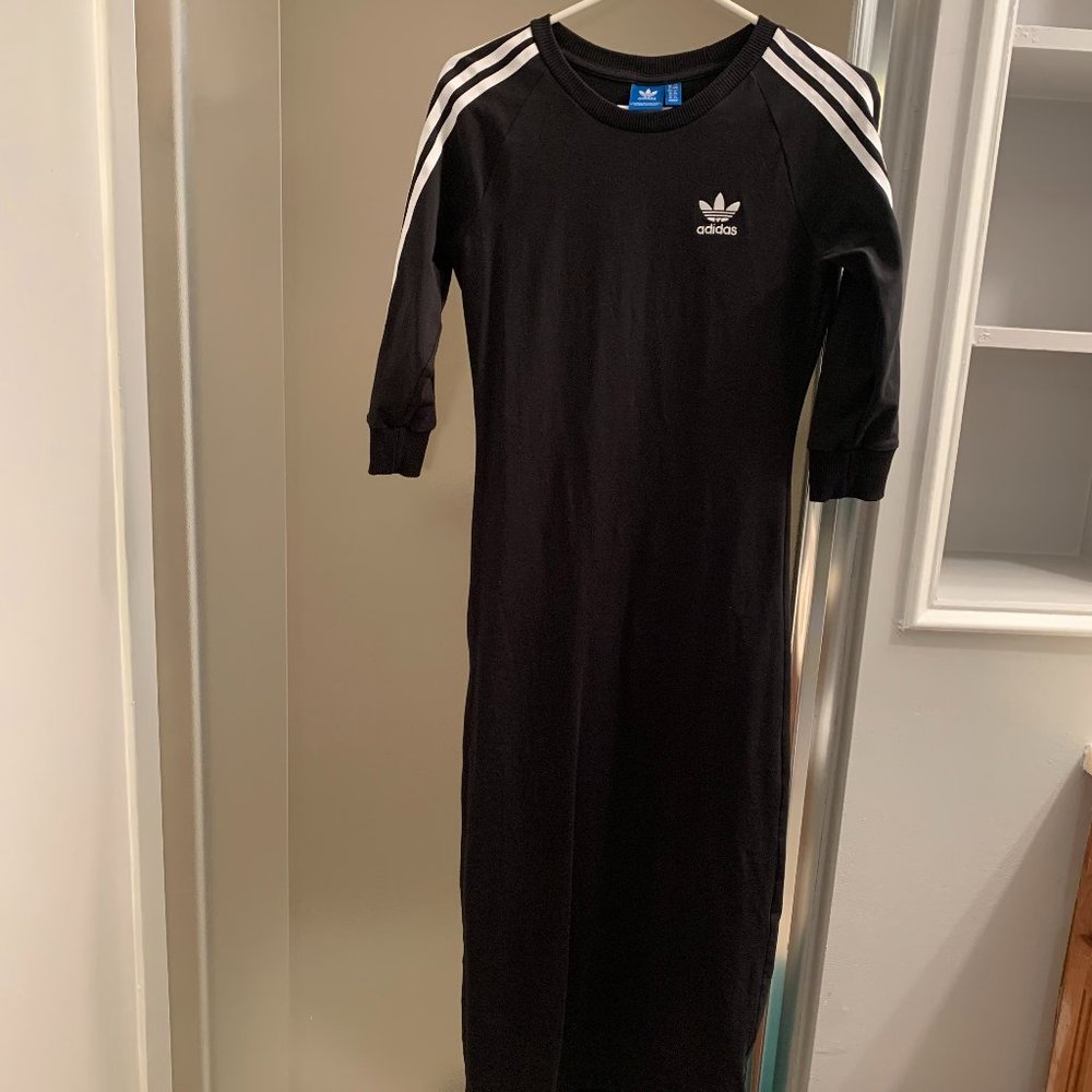 Adidas Black Midi Dress